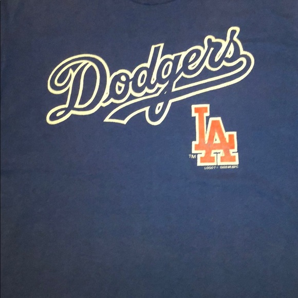 Vintage LA Dodgers LOGO 7 Shirt - Picture 2 of 8